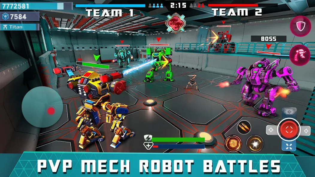 Скачать взломанную Mech Robot Wars — Multi Robot  [МОД Много монет] — последняя версия apk на Андроид screen 5