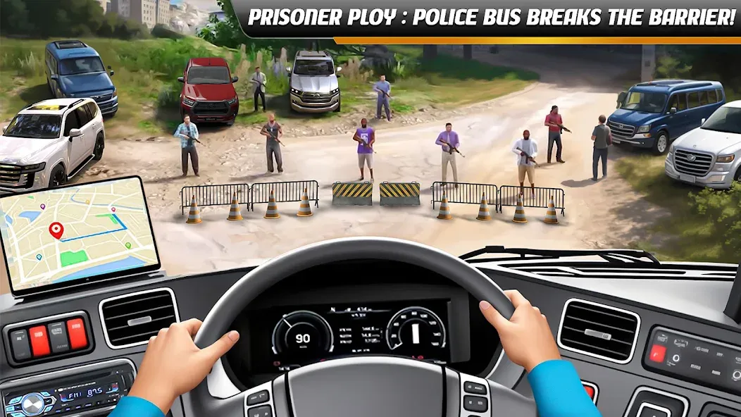 Скачать взлом Police Bus Simulator Bus Games  [МОД Меню] — полная версия apk на Андроид screen 1