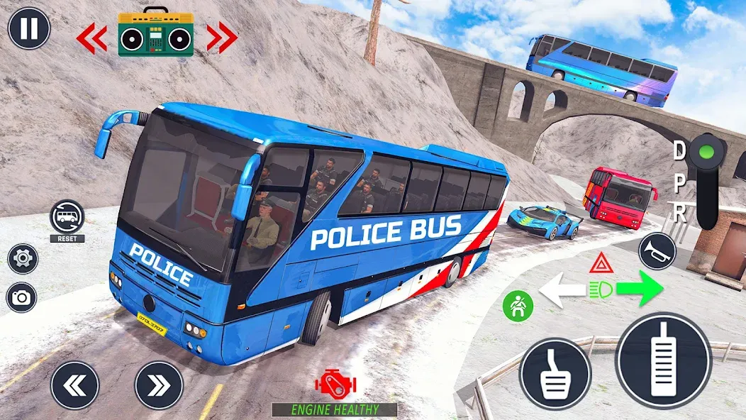 Скачать взлом Police Bus Simulator Bus Games  [МОД Меню] — полная версия apk на Андроид screen 5