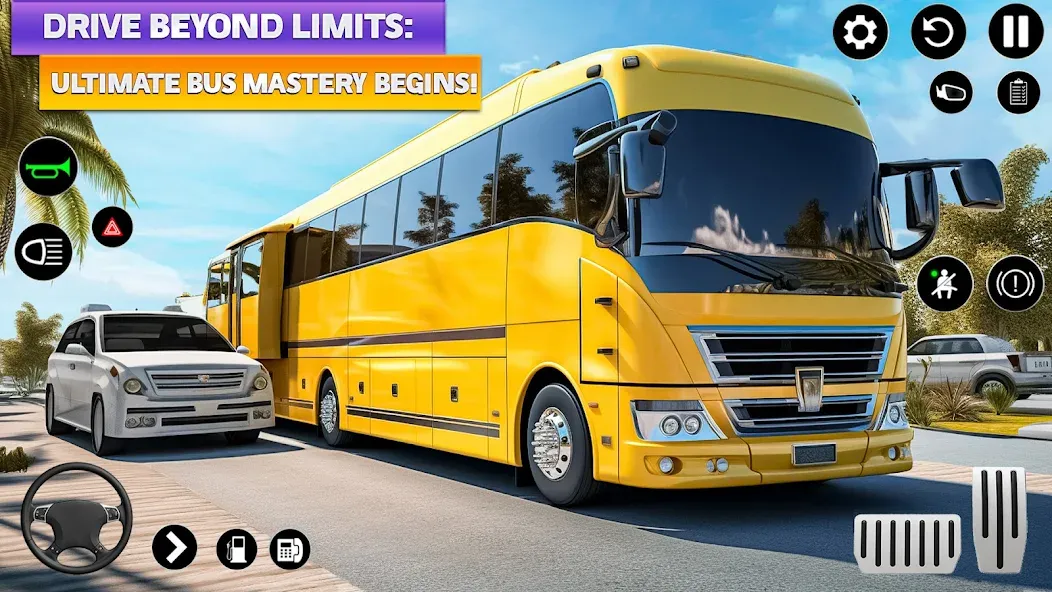 Скачать взломанную Ultimate Bus Driving Simulator (Ультимативный симулятор вождения автобуса)  [МОД Много монет] — последняя версия apk на Андроид screen 2