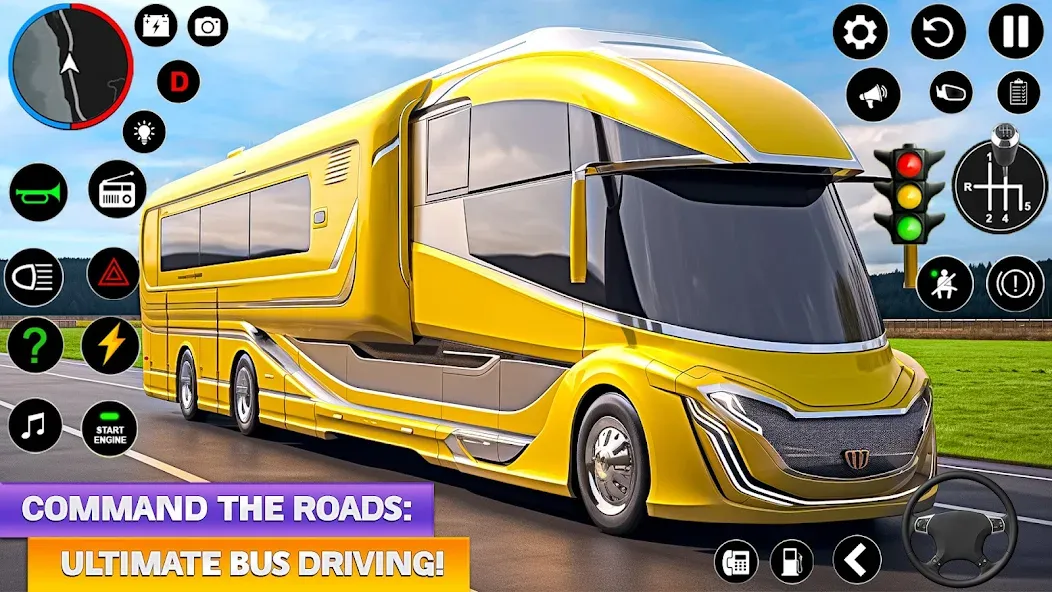 Скачать взломанную Ultimate Bus Driving Simulator (Ультимативный симулятор вождения автобуса)  [МОД Много монет] — последняя версия apk на Андроид screen 3