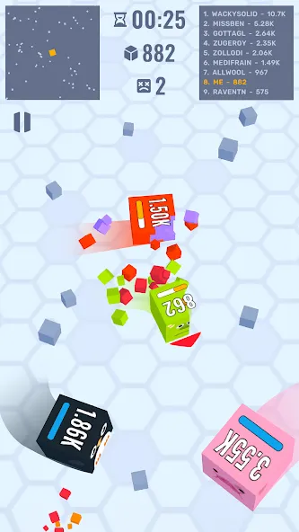 Взломанная Cube Zone io  [МОД Меню] — полная версия apk на Андроид screen 3