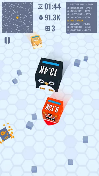 Взломанная Cube Zone io  [МОД Меню] — полная версия apk на Андроид screen 5