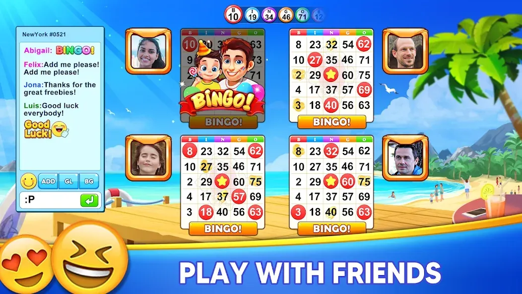 Скачать взлом Bingo Holiday: Live Bingo Game  [МОД Unlocked] — стабильная версия apk на Андроид screen 5