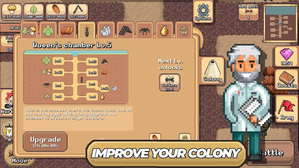 Взлом Pocket Ants: Colony Simulator (Покет Муравьи)  [МОД Бесконечные монеты] — последняя версия apk на Андроид screen 3