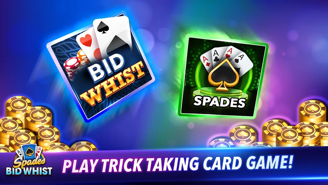 Скачать взлом Spades: Bid Whist Classic Game (Бид Вист Классик)  [МОД Бесконечные деньги] — стабильная версия apk на Андроид screen 1