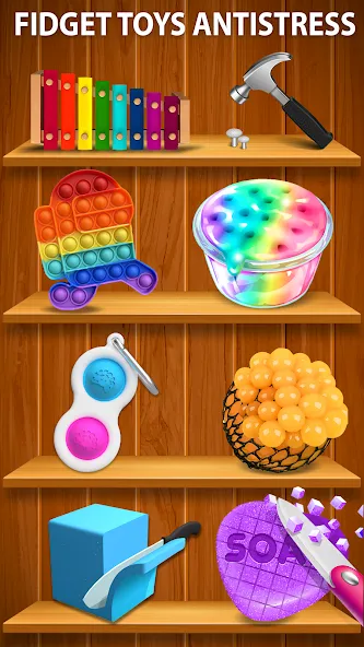 Взлом Antistress ASMR: Fidget Toys (асмр игрушки)  [МОД Menu] — стабильная версия apk на Андроид screen 3