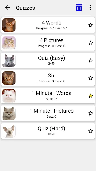 Взломанная Cats Quiz Guess Popular Breeds  [МОД Бесконечные деньги] — полная версия apk на Андроид screen 5