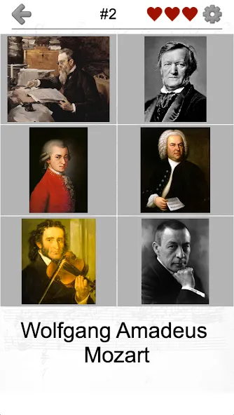 Взломанная Famous Composers Portrait Quiz  [МОД Mega Pack] — полная версия apk на Андроид screen 4