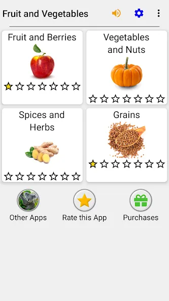 Скачать взлом Fruit and Vegetables — Quiz  [МОД Бесконечные монеты] — последняя версия apk на Андроид screen 3