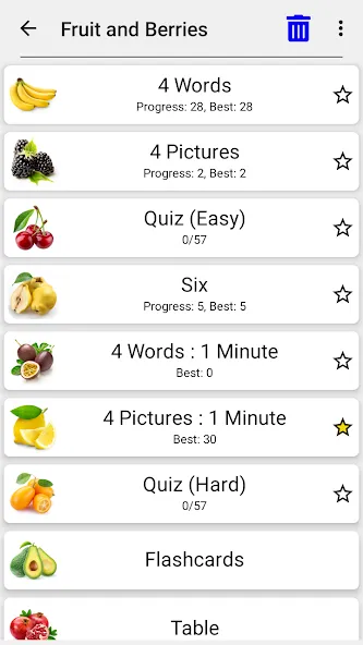 Скачать взлом Fruit and Vegetables — Quiz  [МОД Бесконечные монеты] — последняя версия apk на Андроид screen 5