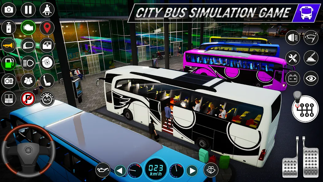 Скачать взломанную City Bus Simulator: Bus Games (Риал Сити Бас Симулятор Геймс)  [МОД Бесконечные деньги] — последняя версия apk на Андроид screen 4