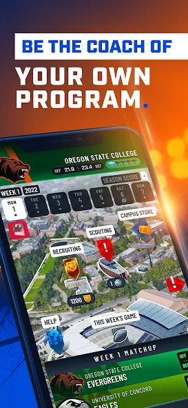 Скачать взлом The Program: College Football (Зе Програм)  [МОД Menu] — последняя версия apk на Андроид screen 1