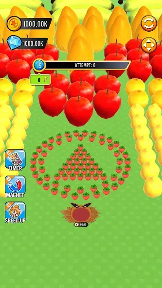 Скачать взлом Fruit hole: Black hole (Фрут хол)  [МОД Все открыто] — полная версия apk на Андроид screen 1