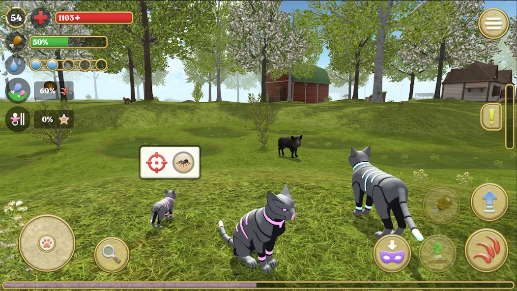 Взломанная Cat Simulator : Kitties Family  [МОД Mega Pack] — стабильная версия apk на Андроид screen 5