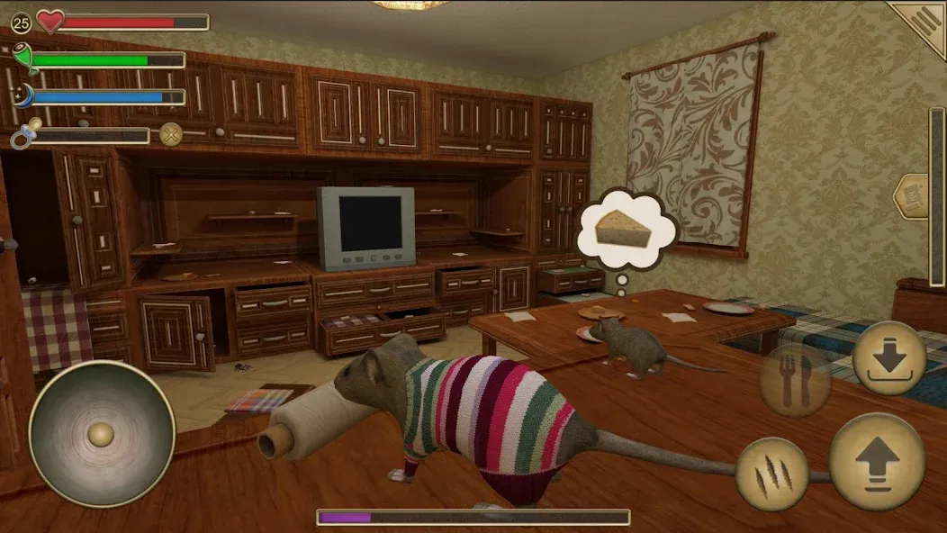 Скачать взломанную Mouse Simulator :  Forest Home  [МОД Mega Pack] — полная версия apk на Андроид screen 2