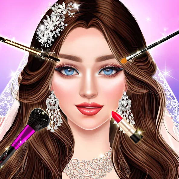 Скачать взломанную Dress Up Fashion: Makeup Games  [МОД Бесконечные монеты] — последняя версия apk на Андроид screen 1