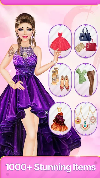 Скачать взломанную Dress Up Fashion: Makeup Games  [МОД Бесконечные монеты] — последняя версия apk на Андроид screen 4