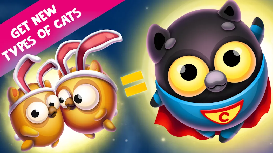 Взломанная Space Cat Evolution: Kitty col  [МОД Mega Pack] — полная версия apk на Андроид screen 5