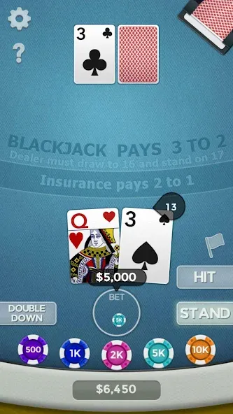 Скачать взлом Blackjack 21  [МОД Много денег] — последняя версия apk на Андроид screen 1