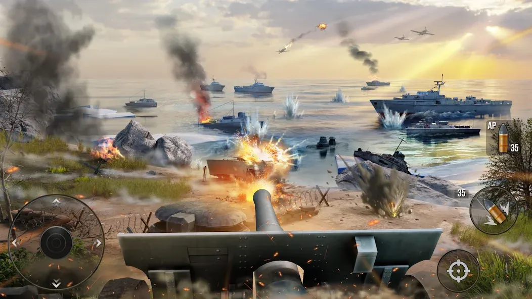 Взлом World of Artillery: Cannon War (Ворлд оф Артиллери)  [МОД Много денег] — полная версия apk на Андроид screen 2