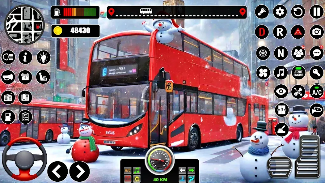 Скачать взломанную Bus Simulator 3D Bus Games (Городское автобусное симуляторение)  [МОД Много монет] — полная версия apk на Андроид screen 1