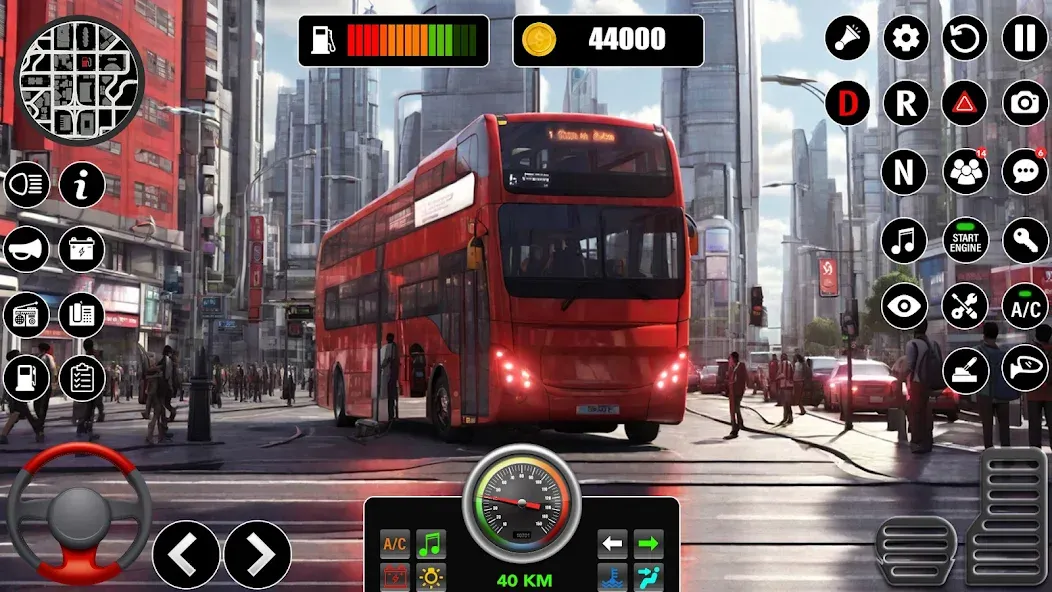 Скачать взломанную Bus Simulator 3D Bus Games (Городское автобусное симуляторение)  [МОД Много монет] — полная версия apk на Андроид screen 4