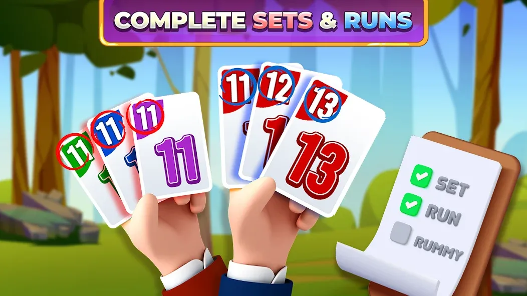 Взлом Rummy Rush — Classic Card Game (Рамми Раш)  [МОД Бесконечные деньги] — стабильная версия apk на Андроид screen 2