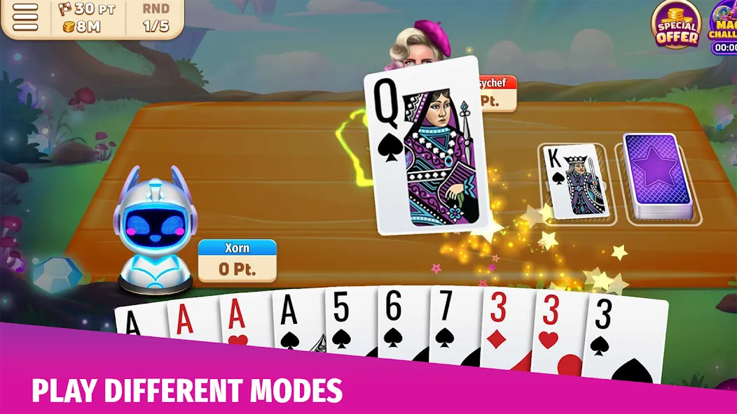 Скачать взлом Gin Rummy Stars — Card Game (Джин Рамми Старс)  [МОД Много денег] — полная версия apk на Андроид screen 2