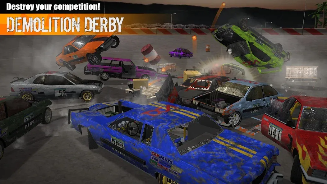 Скачать взлом Demolition Derby 3 (Демолиция Дерби 3)  [МОД Unlimited Money] — полная версия apk на Андроид screen 2