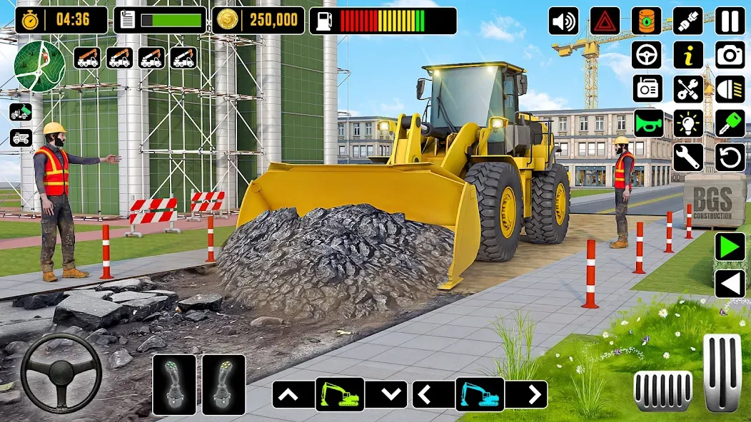 Взломанная City Road Construction Games (Сити Роад Конструкшн Геймс)  [МОД Бесконечные деньги] — стабильная версия apk на Андроид screen 2