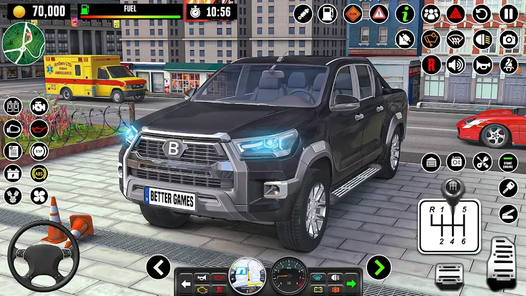 Взломанная City Driving School Car Games  [МОД Mega Pack] — стабильная версия apk на Андроид screen 1