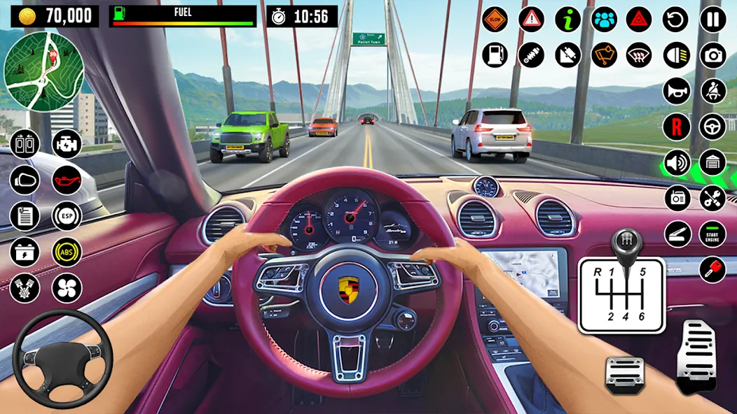 Взломанная City Driving School Car Games  [МОД Mega Pack] — стабильная версия apk на Андроид screen 4