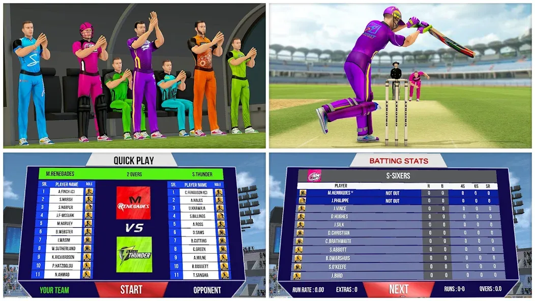 Взломанная Aussie T20 Cricket Game 2023  [МОД Бесконечные деньги] — стабильная версия apk на Андроид screen 5