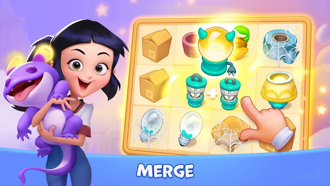 Взломанная Lucy’s Ville: Fabulous Merge  [МОД Меню] — полная версия apk на Андроид screen 2