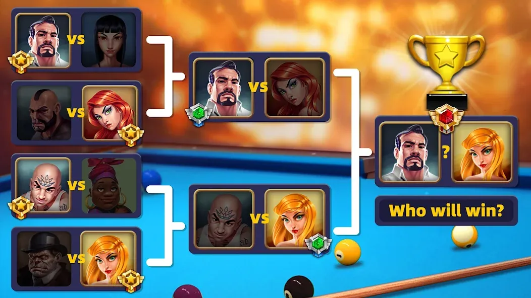 Взломанная 8 Pool Clash (Пул Клаш)  [МОД Menu] — последняя версия apk на Андроид screen 4