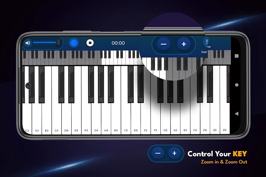 Взломанная Real Piano Keyboard  [МОД Mega Pack] — полная версия apk на Андроид screen 4