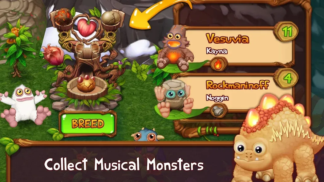 Взлом Singing Monsters: Dawn of Fire (Сингинг Монстерс)  [МОД Меню] — последняя версия apk на Андроид screen 1