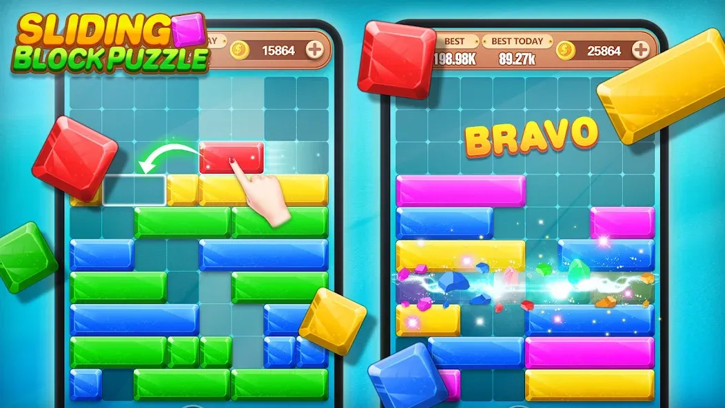 Скачать взломанную Block Crush — Puzzle Game  [МОД Menu] — стабильная версия apk на Андроид screen 2