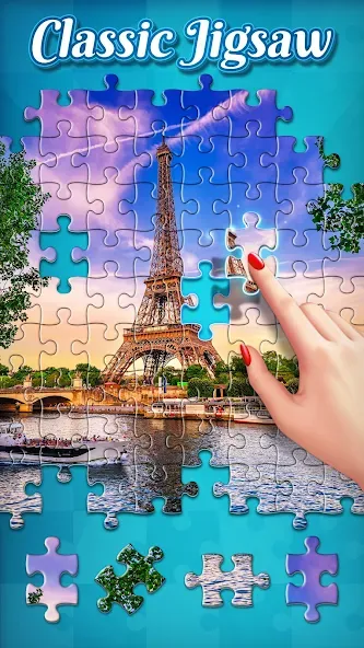 Скачать взломанную Jigsaw Puzzles  [МОД Много денег] — последняя версия apk на Андроид screen 1