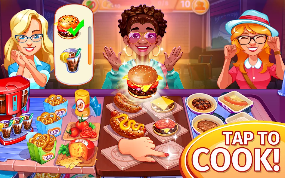 Взлом Cooking Craze: Restaurant Game  [МОД Много монет] — полная версия apk на Андроид screen 1