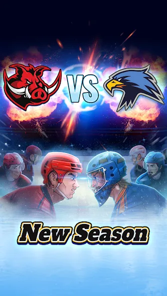 Скачать взломанную Superstar Hockey (уперстар Хоккей)  [МОД Много денег] — стабильная версия apk на Андроид screen 1