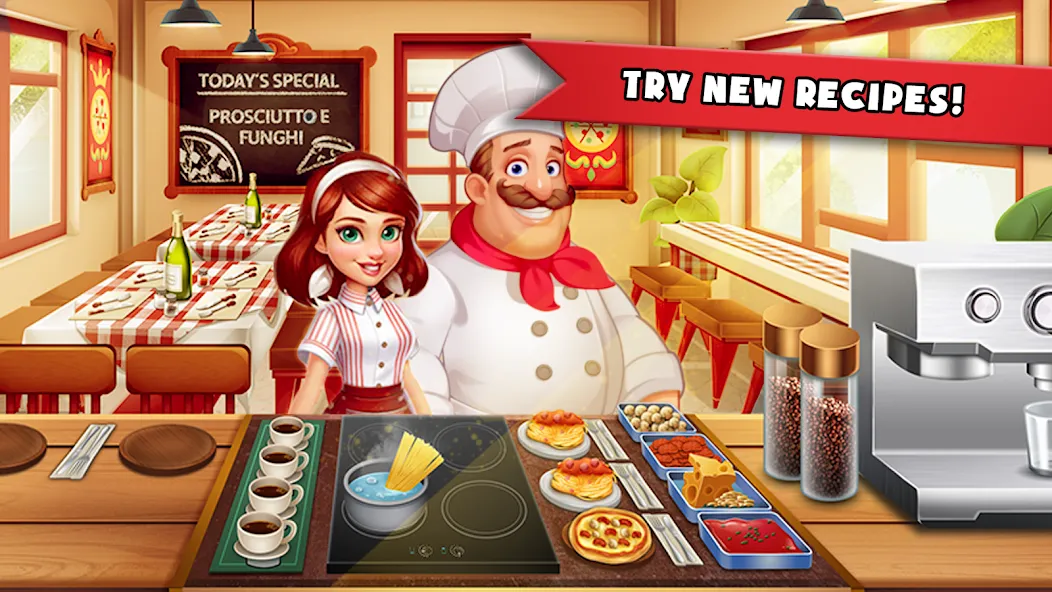 Взломанная Cooking Madness: A Chef's Game  [МОД Menu] — полная версия apk на Андроид screen 1