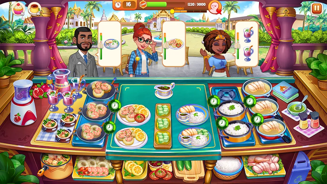 Взломанная Cooking Madness: A Chef's Game  [МОД Menu] — полная версия apk на Андроид screen 2