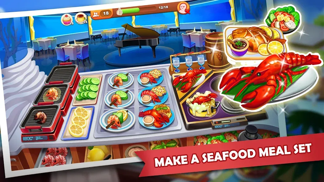 Взломанная Cooking Madness: A Chef's Game  [МОД Menu] — полная версия apk на Андроид screen 3