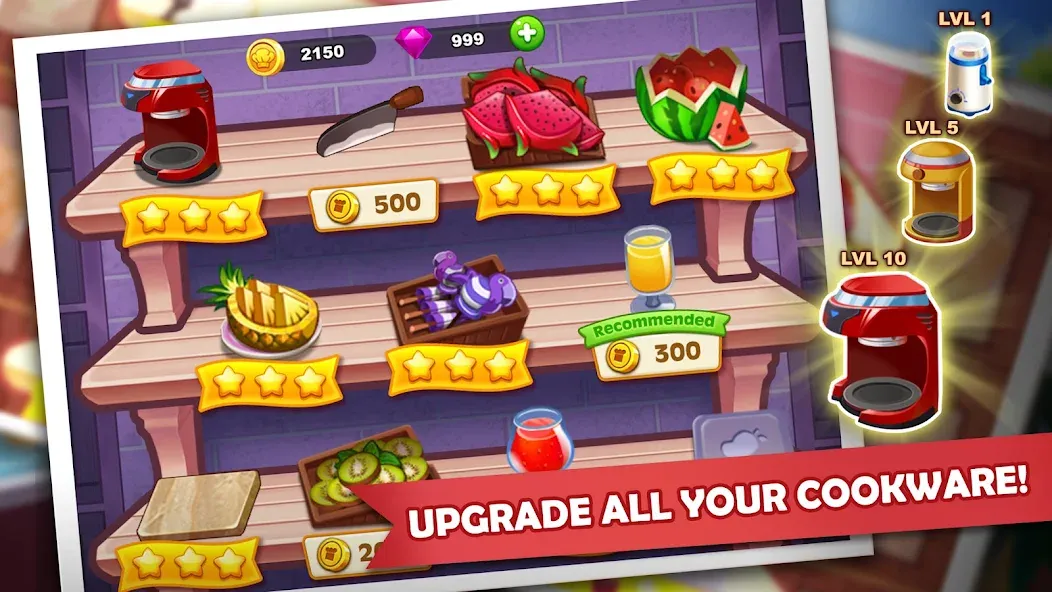 Взломанная Cooking Madness: A Chef's Game  [МОД Menu] — полная версия apk на Андроид screen 4