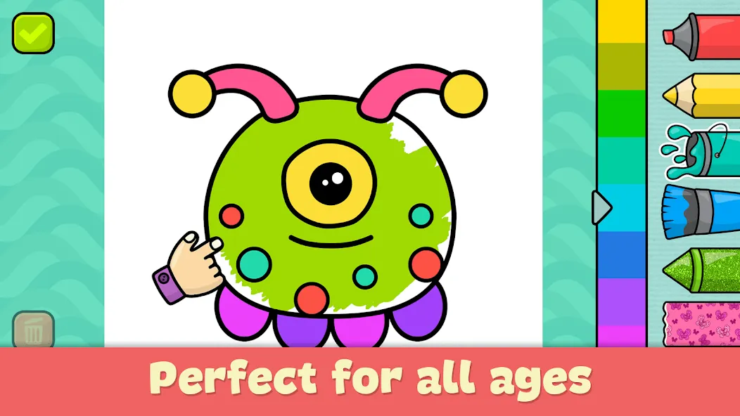 Скачать взлом Coloring Book — Games for Kids  [МОД Menu] — стабильная версия apk на Андроид screen 1