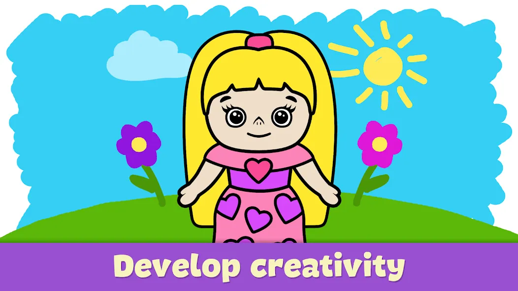 Скачать взлом Coloring Book — Games for Kids  [МОД Menu] — стабильная версия apk на Андроид screen 3