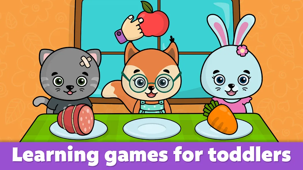 Взломанная Baby Games: Shapes and Colors  [МОД Много монет] — последняя версия apk на Андроид screen 1