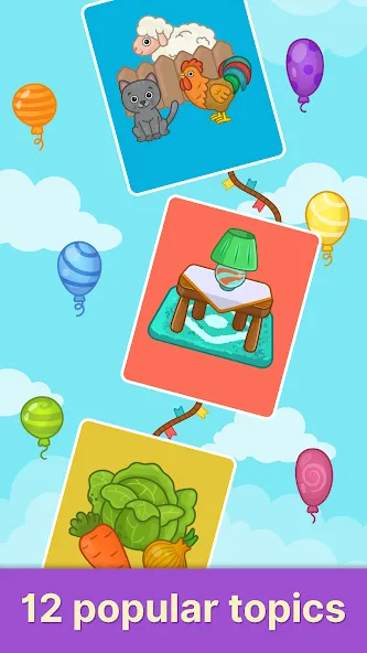 Скачать взлом Bimi Boo Flashcards for Kids  [МОД Все открыто] — стабильная версия apk на Андроид screen 5